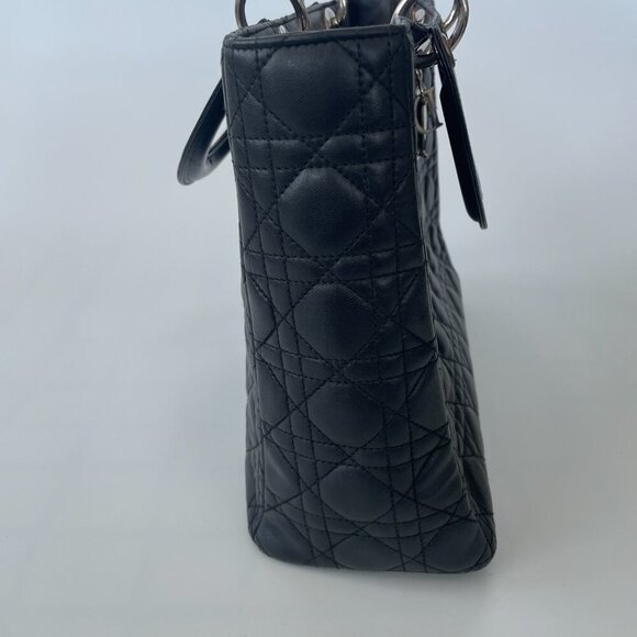 Dior | Lady Dior Cannage Large | Black | Preloved - Picture 5 of 15